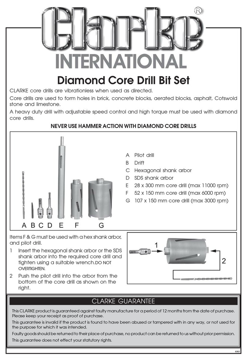 Clarke CHT599 User manual