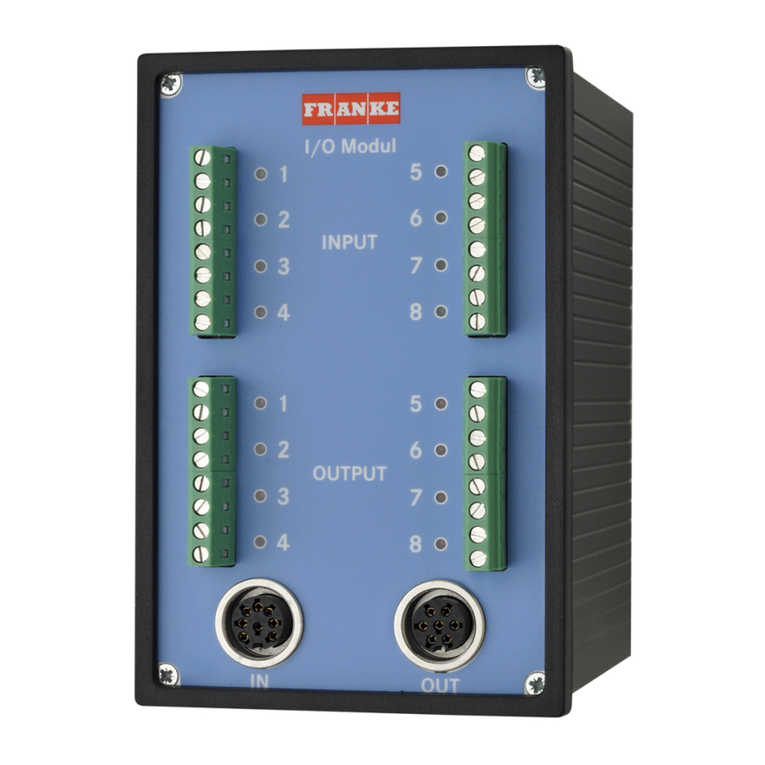 Franke Expansion module I/O Installation and operating instructions