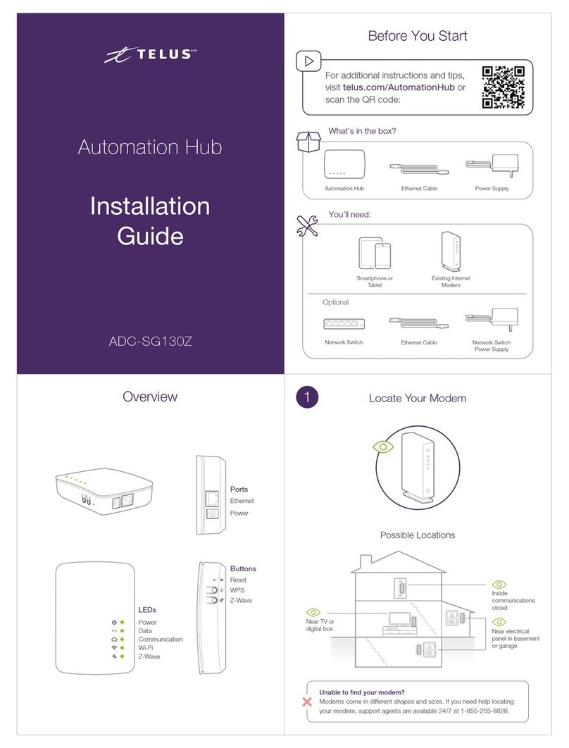 TELUS ADC-SG130Z User manual