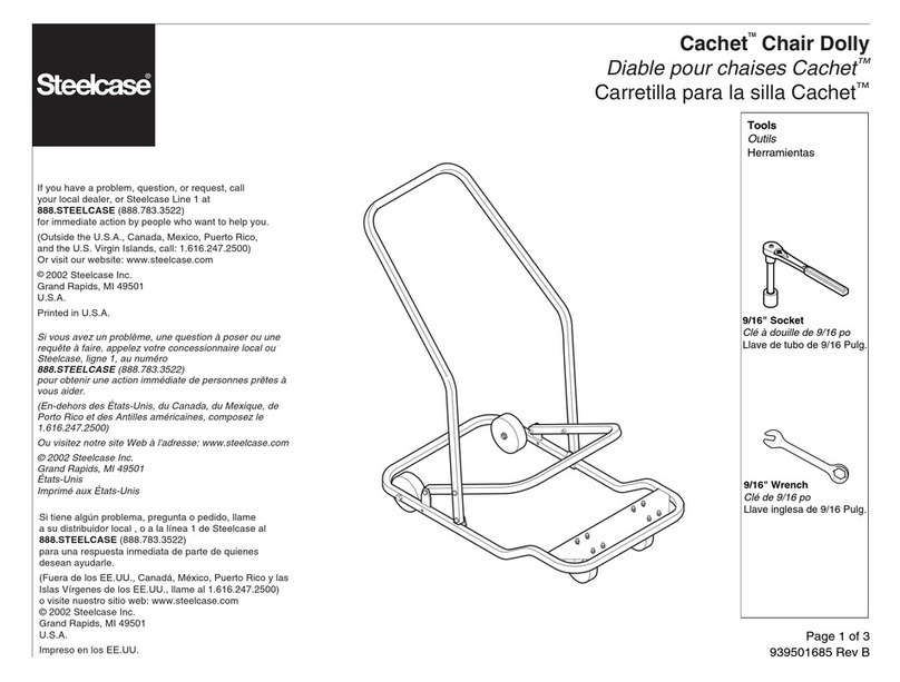 Steelcase Cachet Chair Dolly User manual