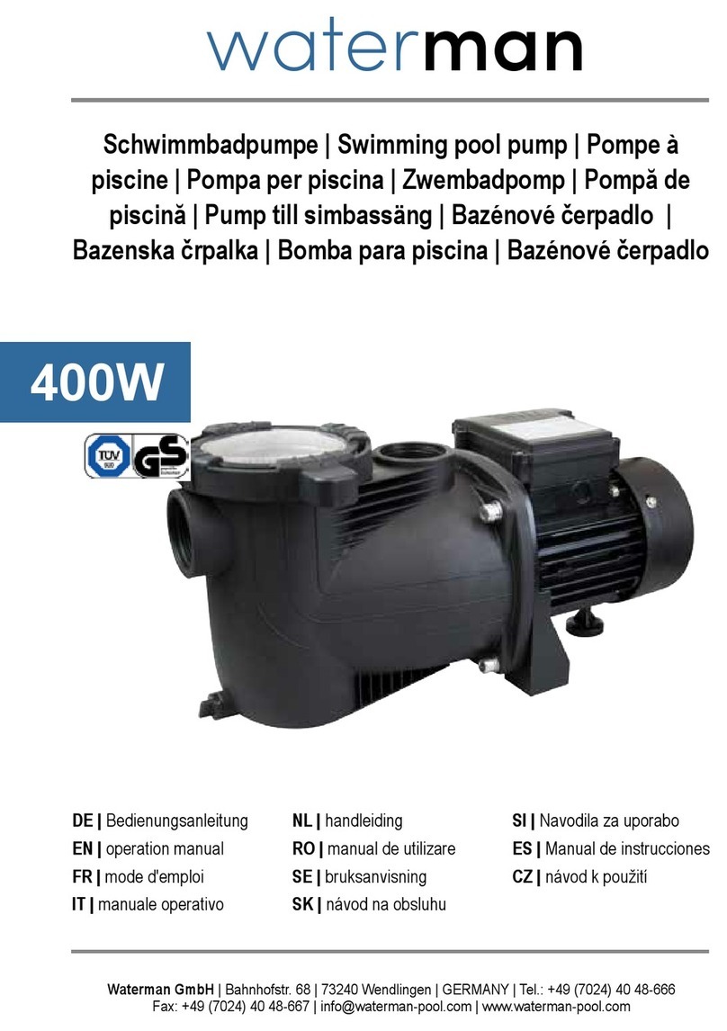Waterman 400W Operation manual