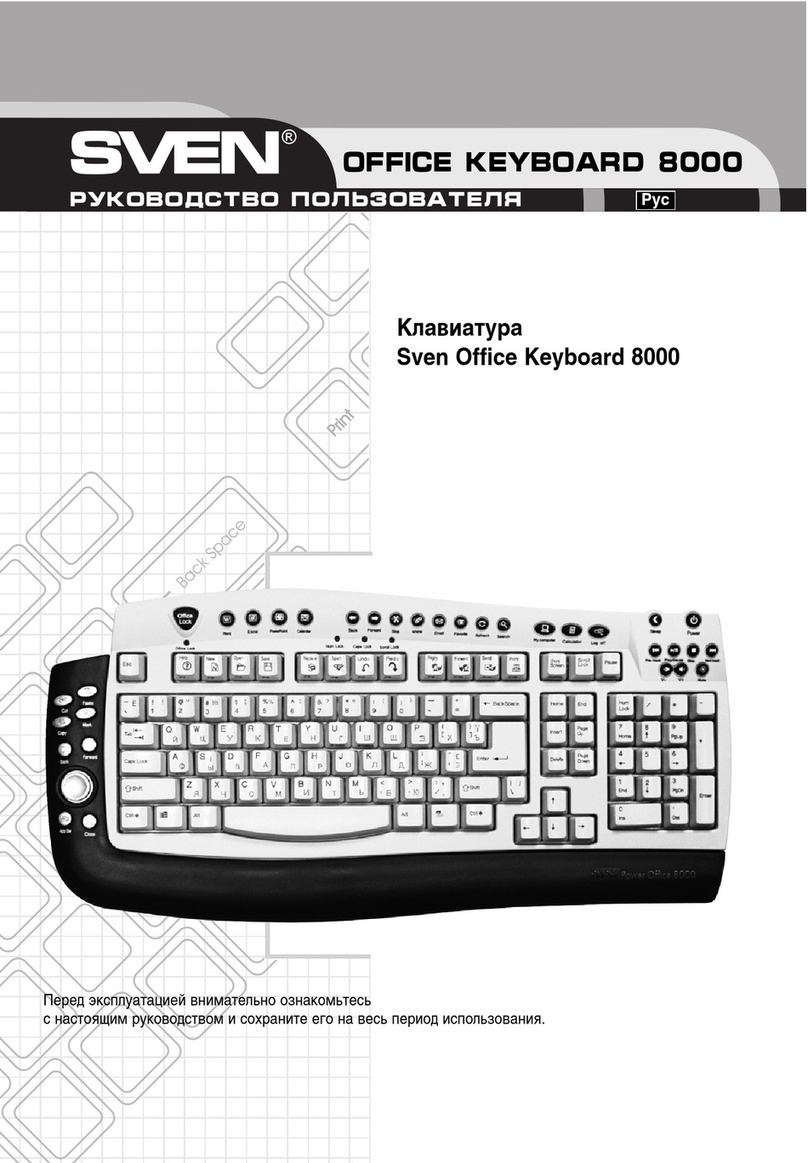 Sven OFFICE KEYBOARD 8000 user manual