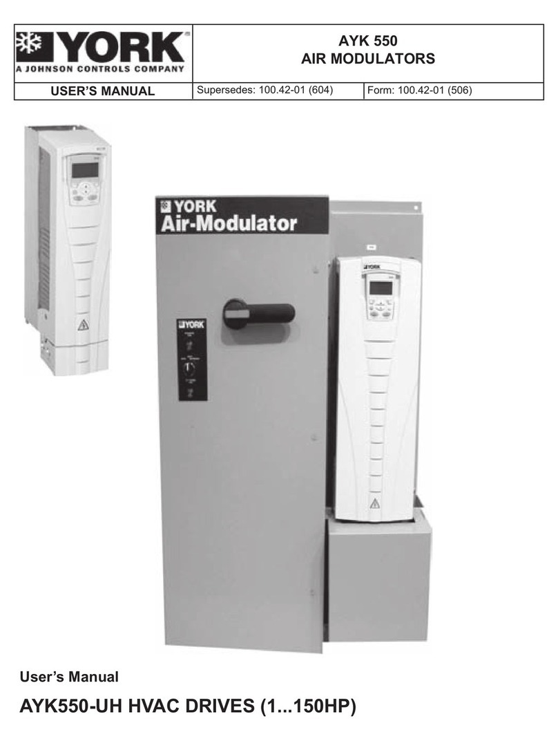 Johnson Controls York AYK550 User manual
