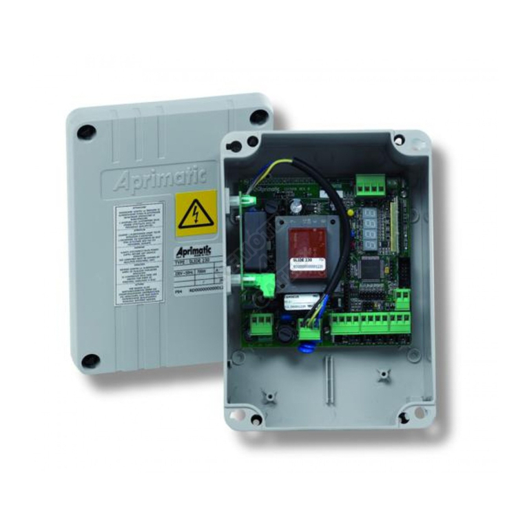 Aprimatic SLIDE 230 Electrical installation, Use and Maintenance instructions