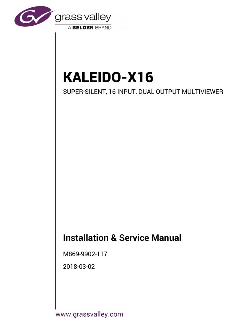 Belden Grass Valley KALEIDO-X16 Supplement