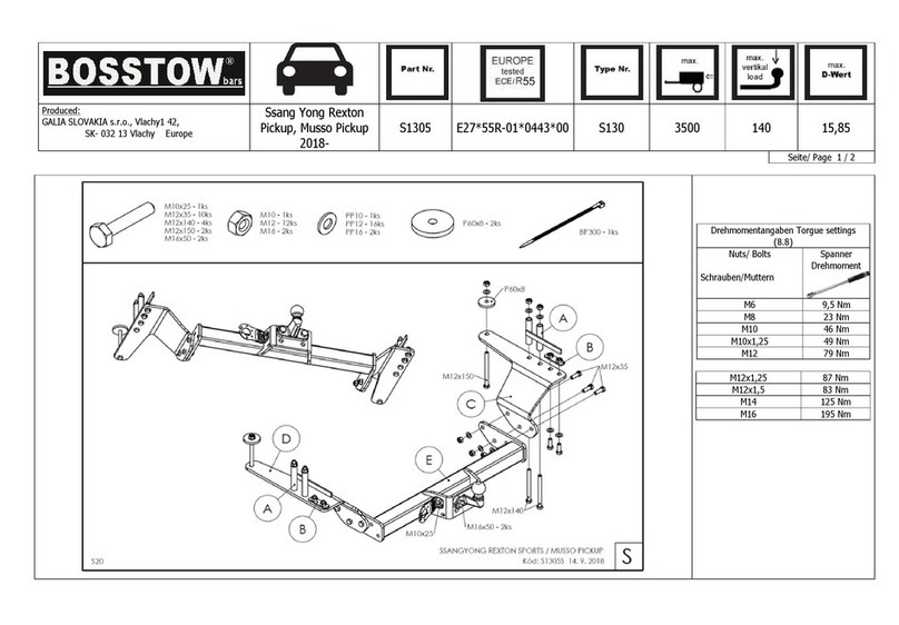 BOSSTOW S1305 manual