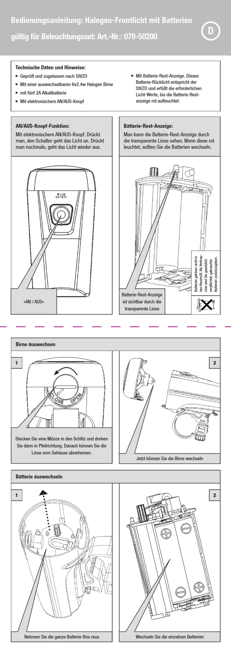 FUXON 070-50200 User manual FUXON 070-50200 User manual