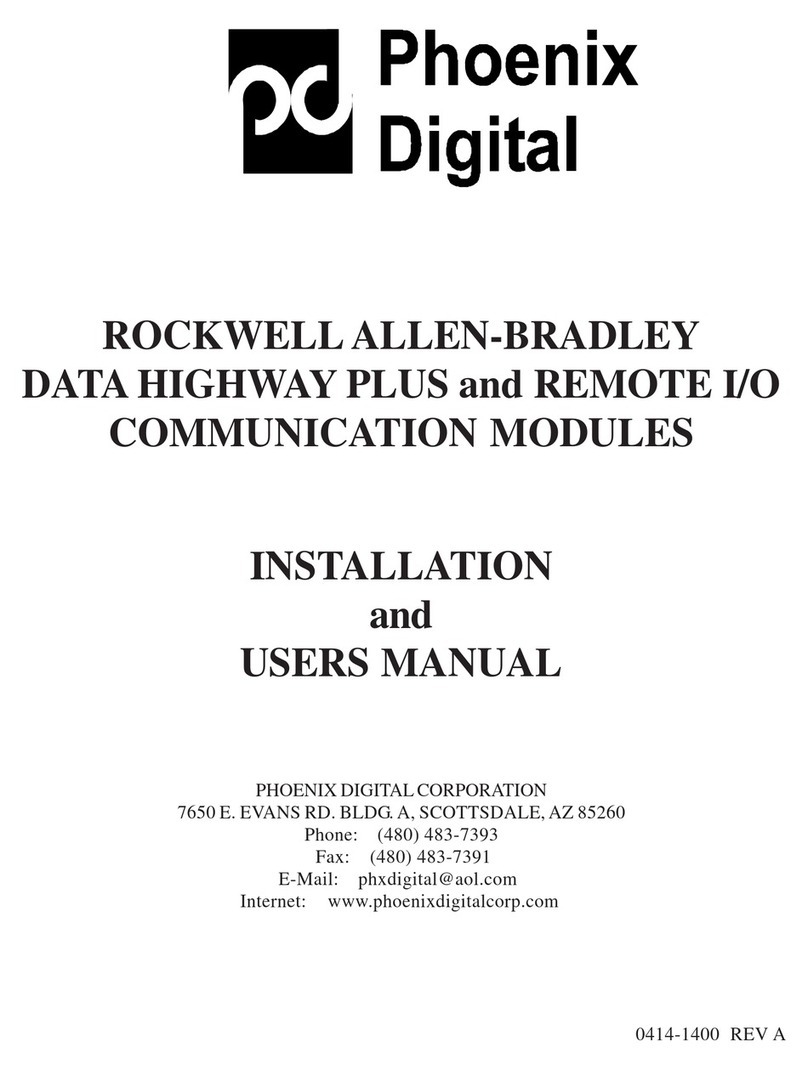 PHOENIX DIGITAL OCM-DPR-1 Installation and user manual