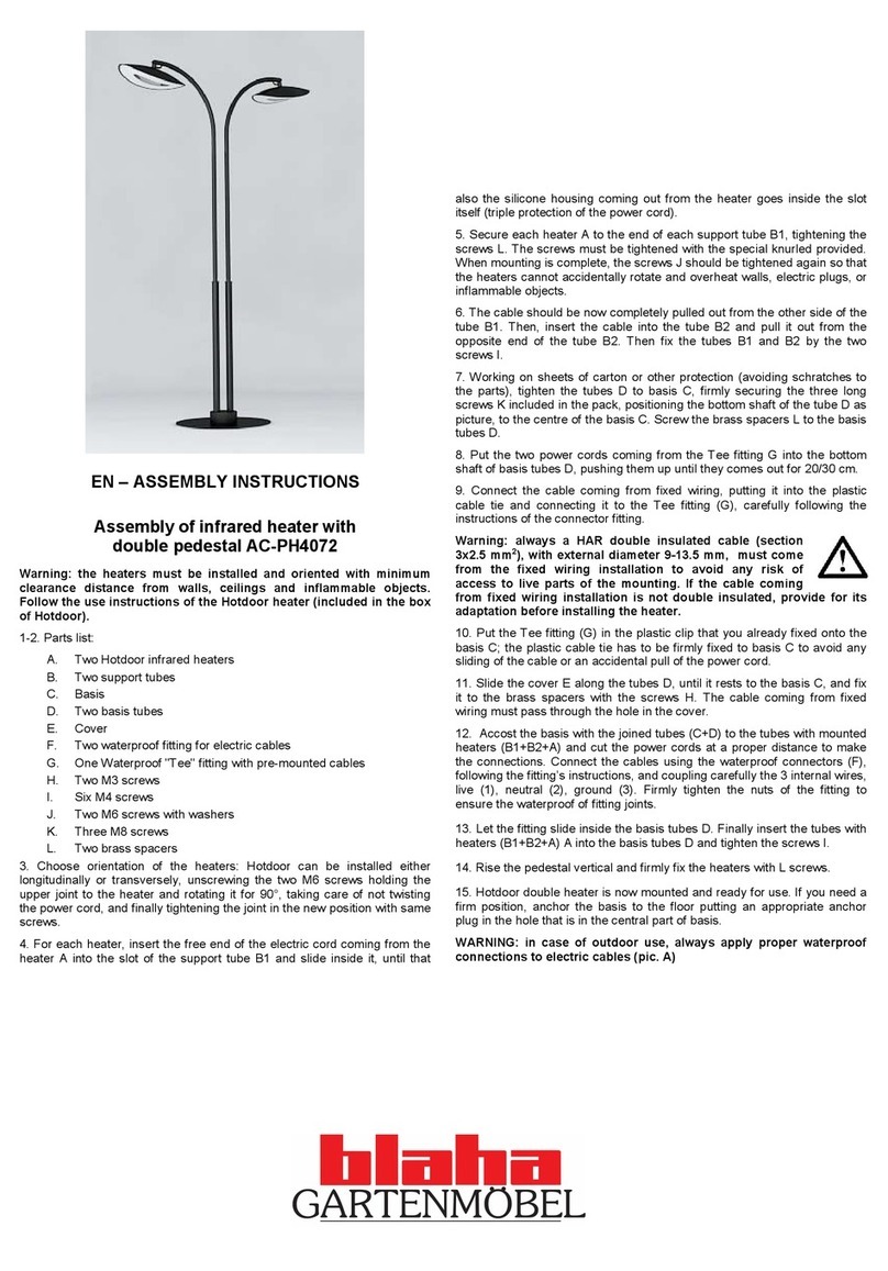 Blaha Gartenmöbel AC-PH4072 Assembly instructions
