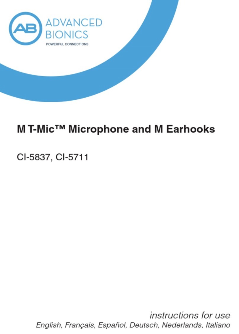 Advanced Bionics M T-Mic CI-5837 Instructions for use
