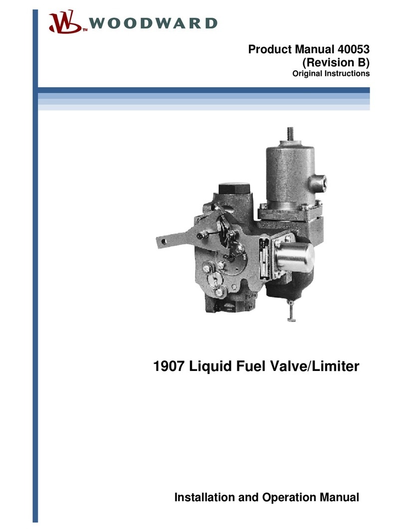 Woodward 1907 Installation and operation manual