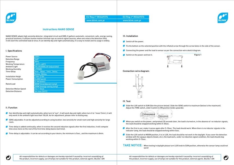 B-Link NANO SENSE instructions