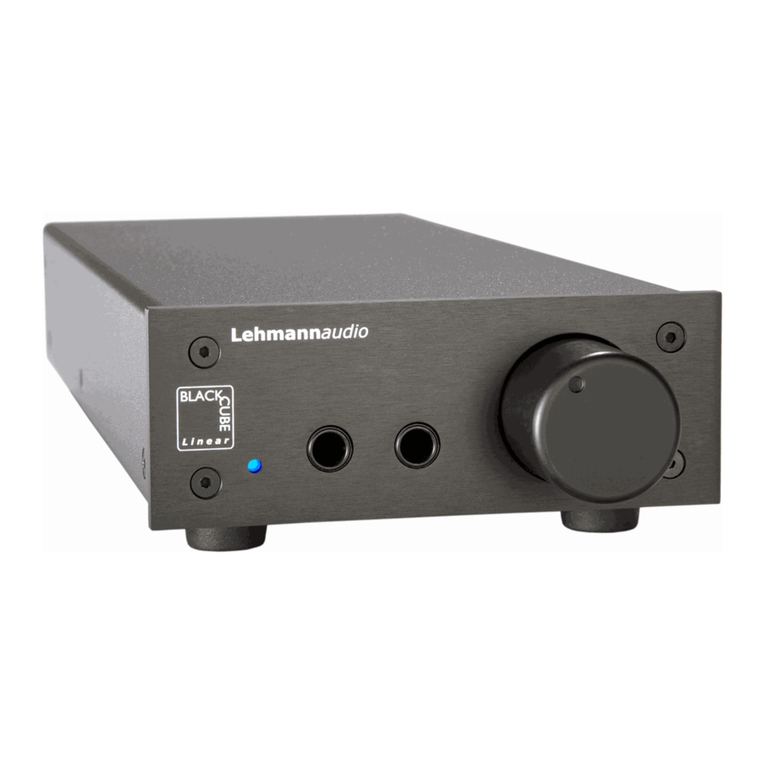 Lehmannaudio Black Cube Linear user manual