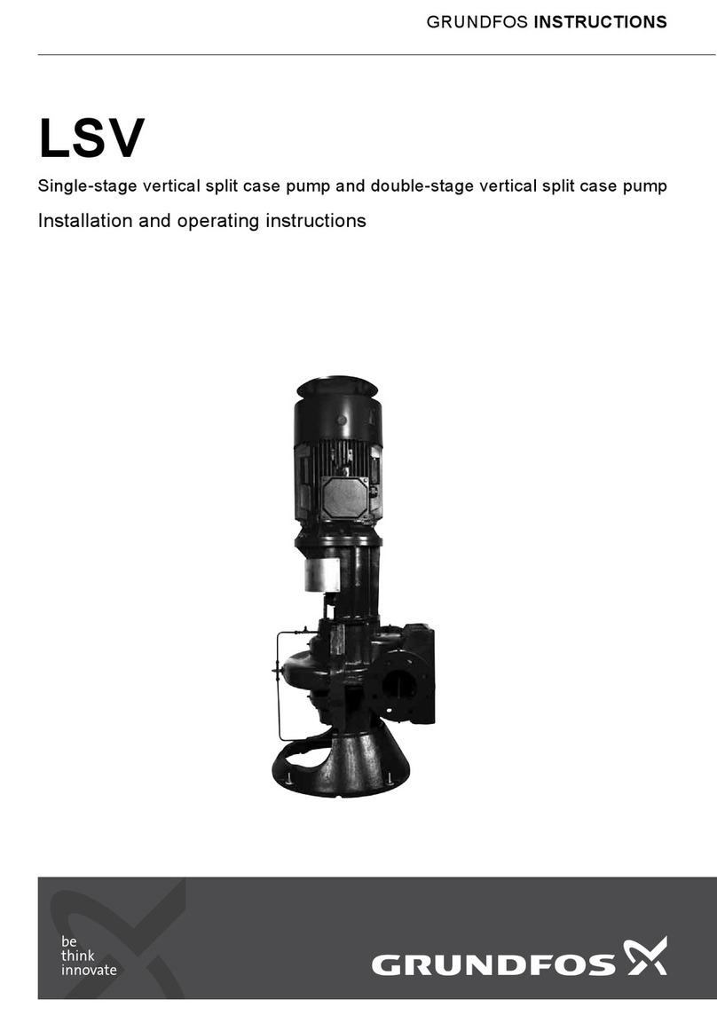 Grundfos LSV Series Installation and operating instructions Grundfos LSV Series Installation and operating instructions