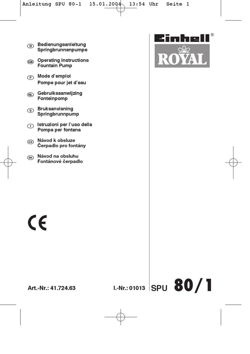 Einhell Royal SPU 80/1 operating instructions Einhell Royal SPU 80/1 operating instructions