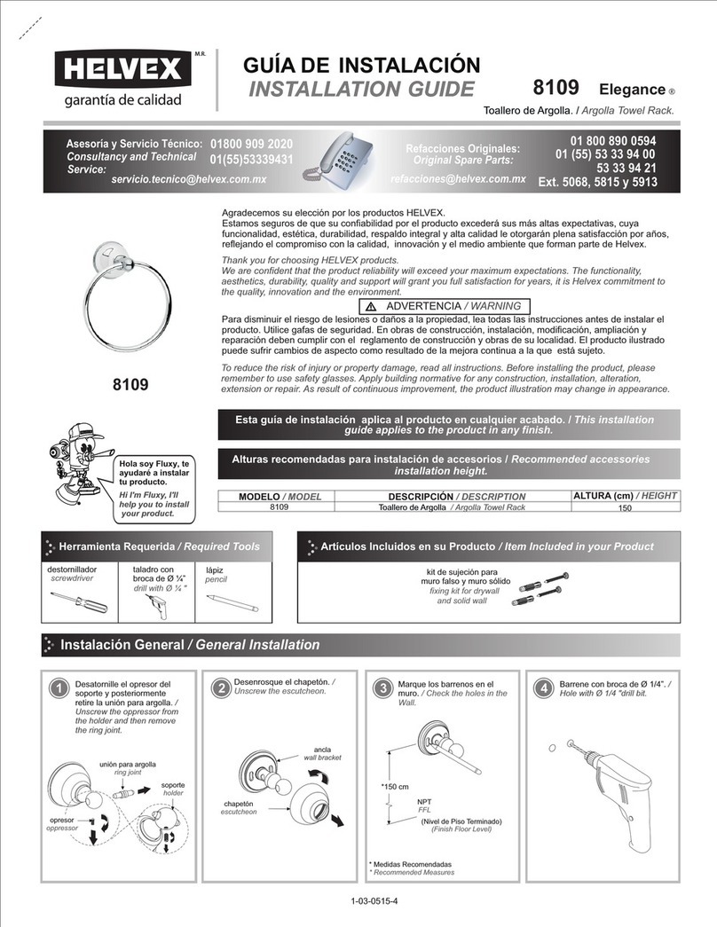 Helvex 8109 User manual