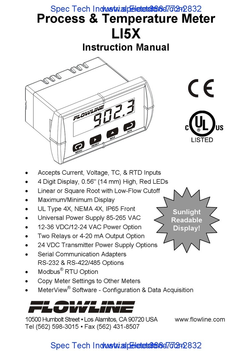 FlowLine LI5X User manual