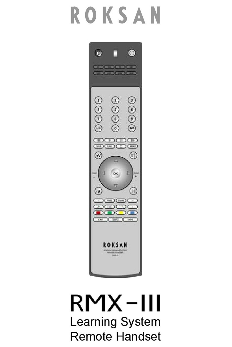 Roksan Audio RMX-111 manual