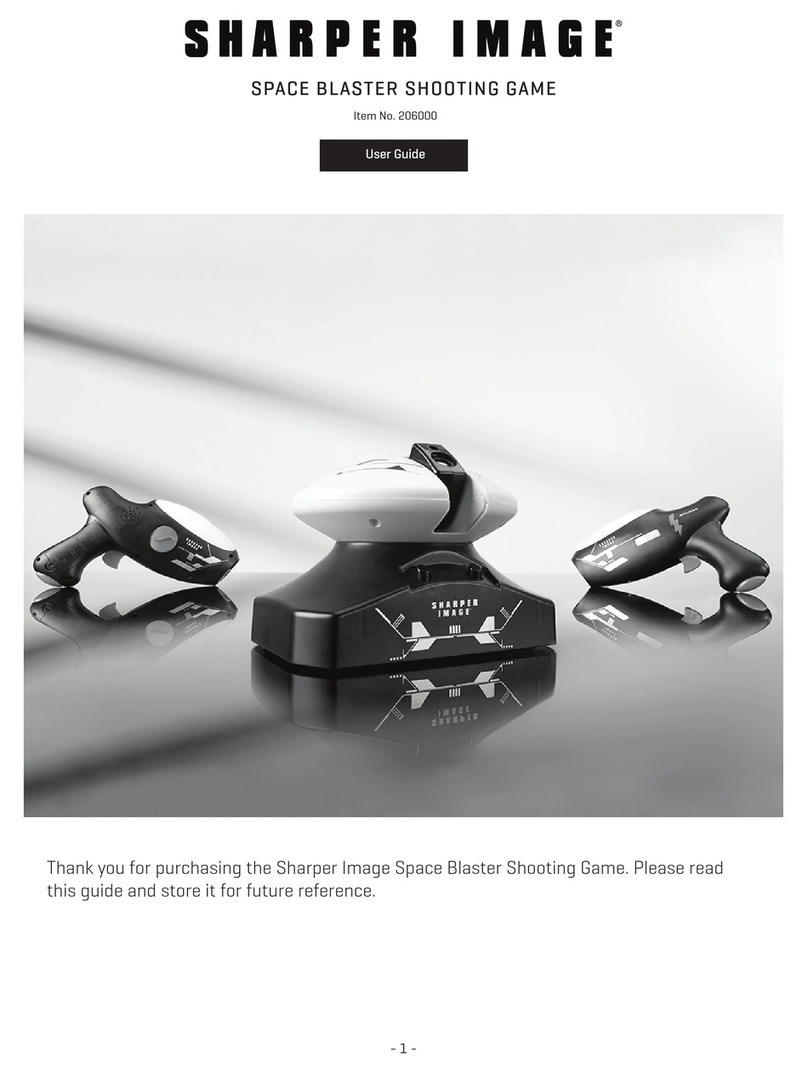 Sharper Image SPACE BLASTER SHOOTING GAME user guide