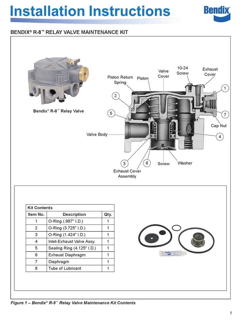 BENDIX R-8R ELAY VALVE User manual