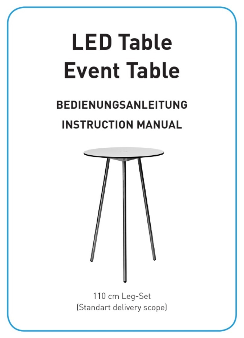 JUFLO LED Table instruction manual