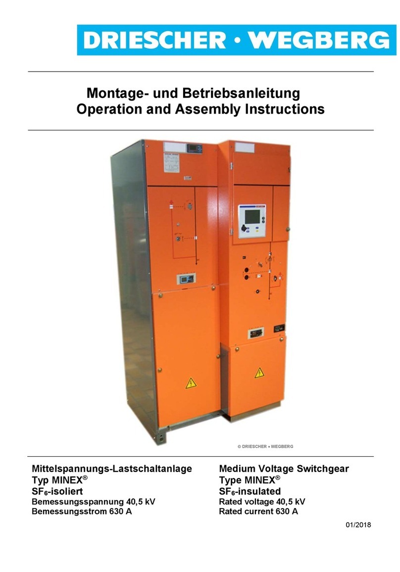 DRIESCHER-WEGBERG MINEX Operation and assembly instructions