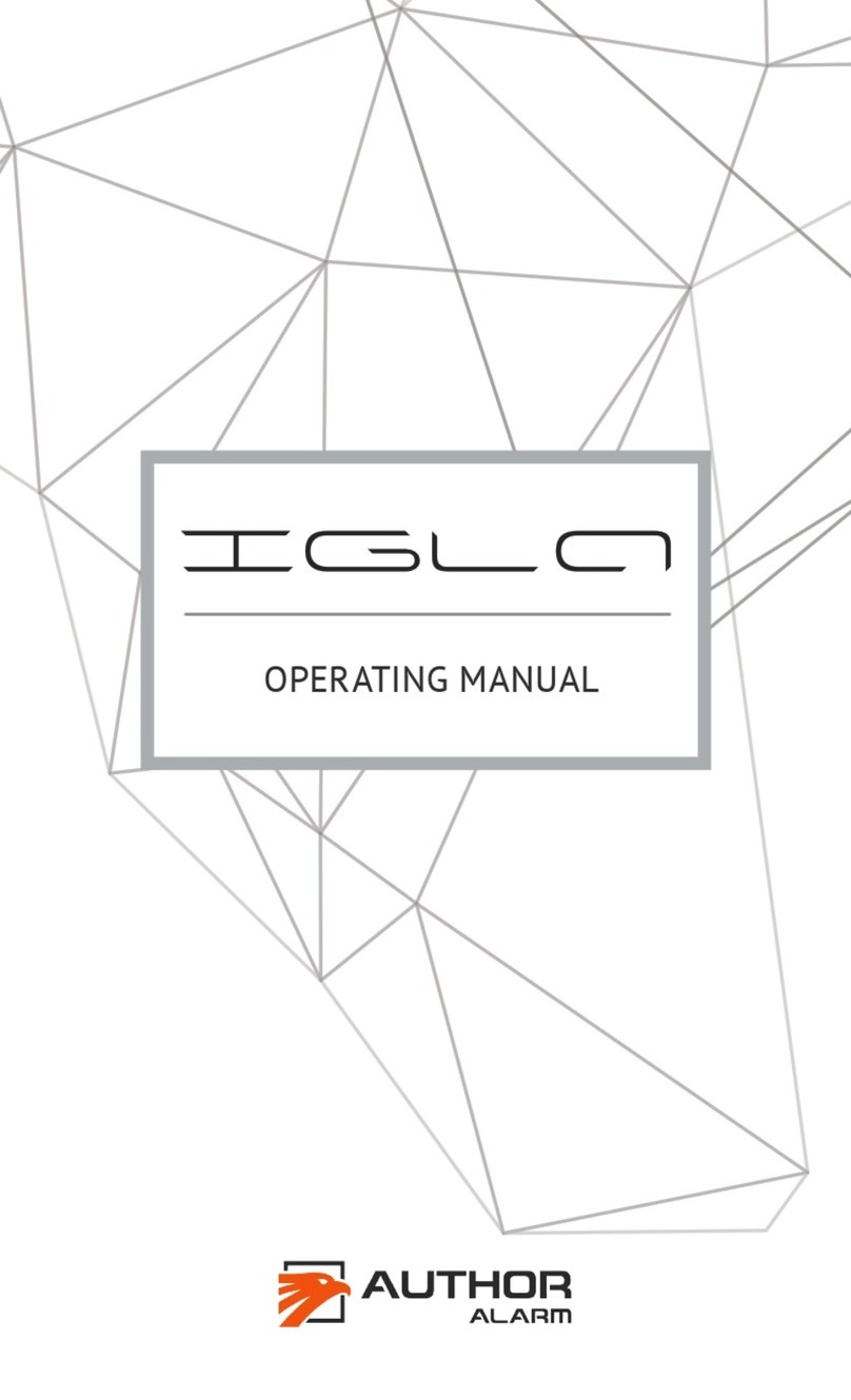 AUTHOR Alarm IGLA operating manual