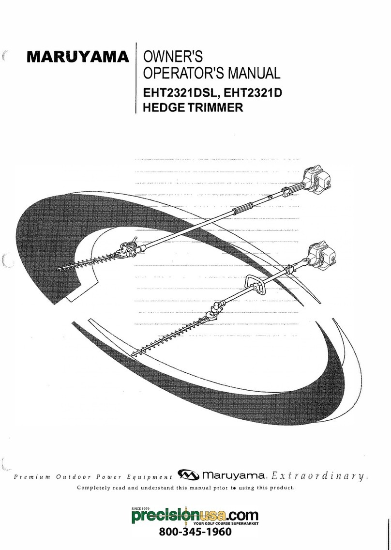 Maruyama EHT2321DSL Owner's/operator's manual Maruyama EHT2321DSL Owner's/operator's manual