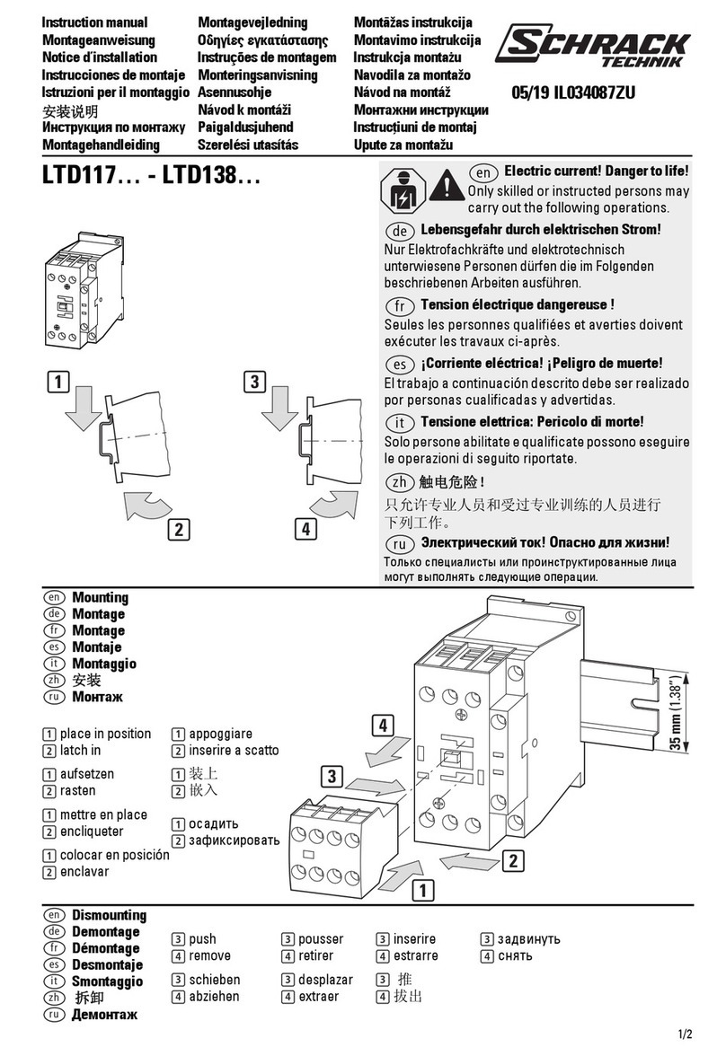 Schrack Technik LTD117 Series instruction manual