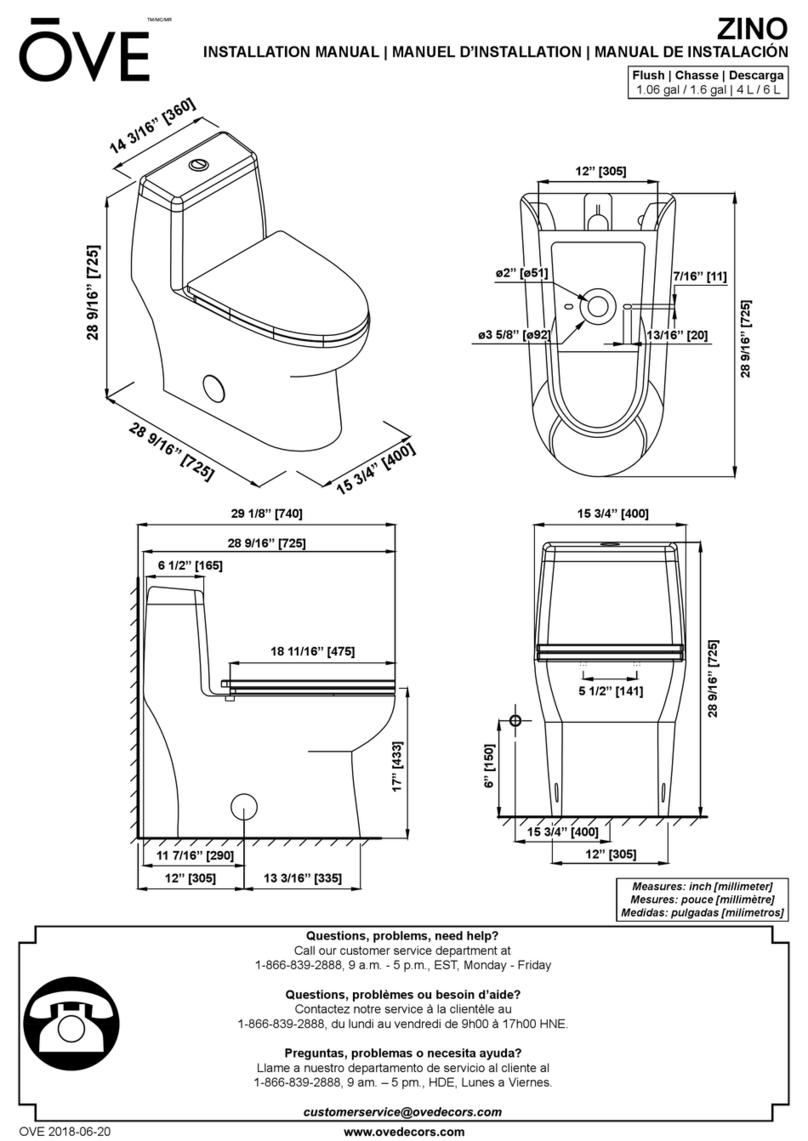 OVE ZINO installation manual