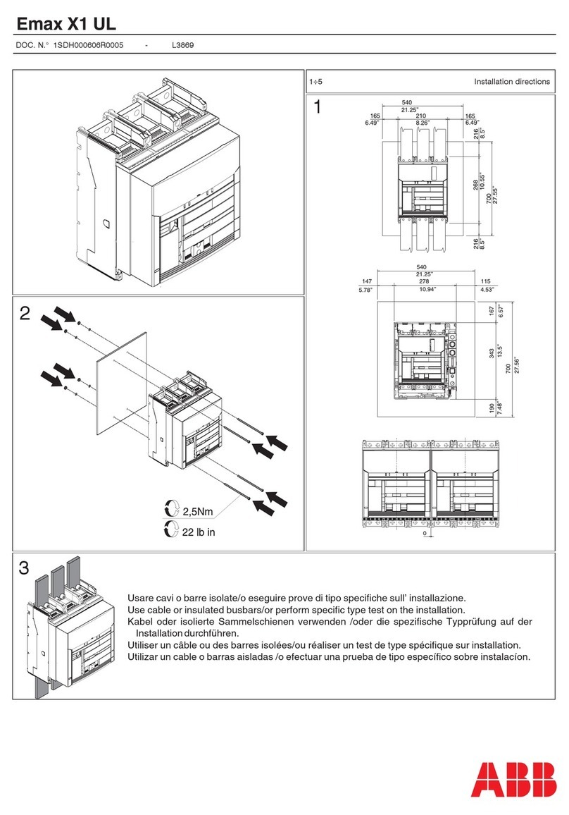 ABB Emax X1 UL User manual