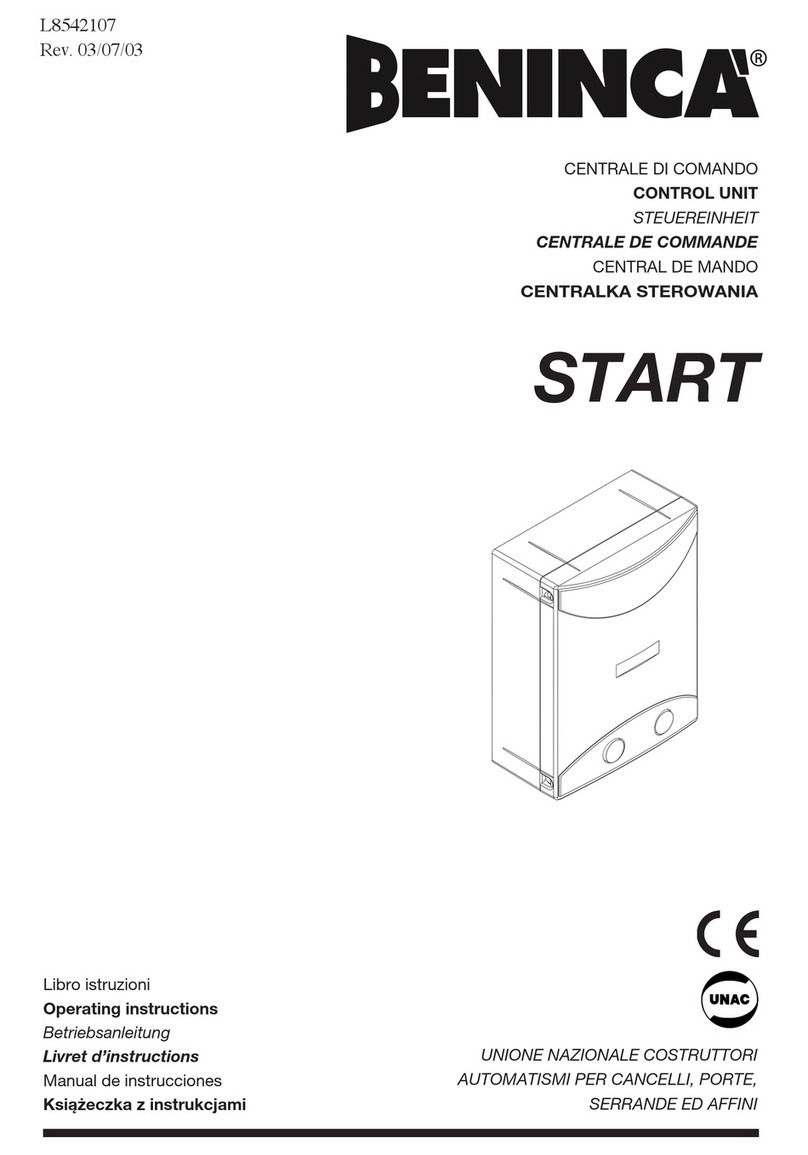 Beninca Start User manual