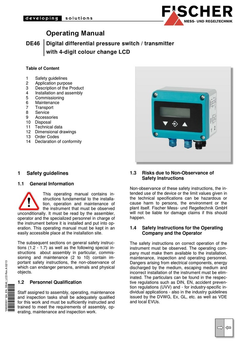 FISCHER DE46 User manual