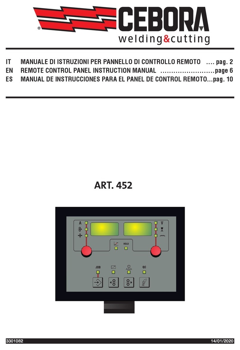 Cebora 452 instruction manual