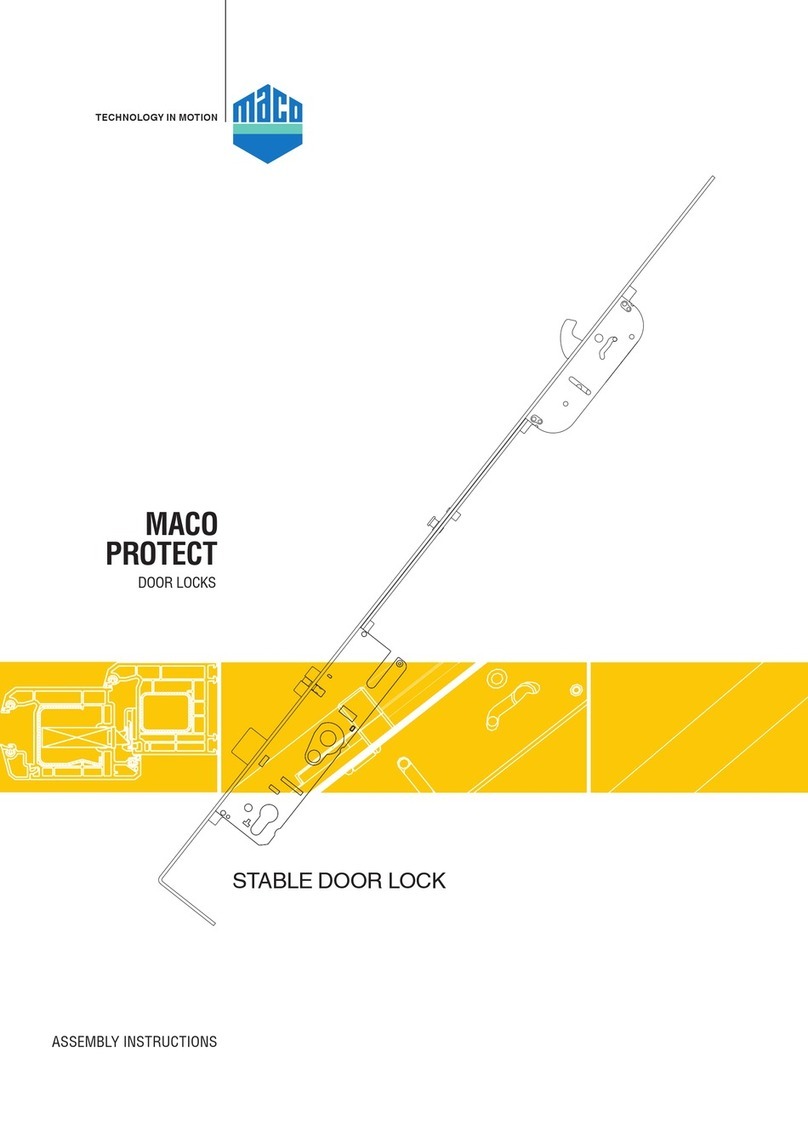 Maco PROTECT STABLE DOOR LOCK Assembly instructions