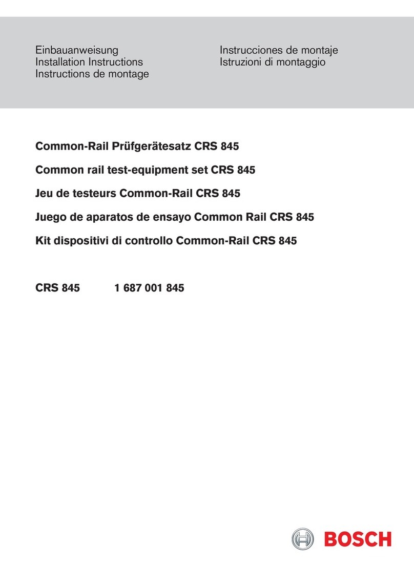 Bosch CRS 845 installation instructions