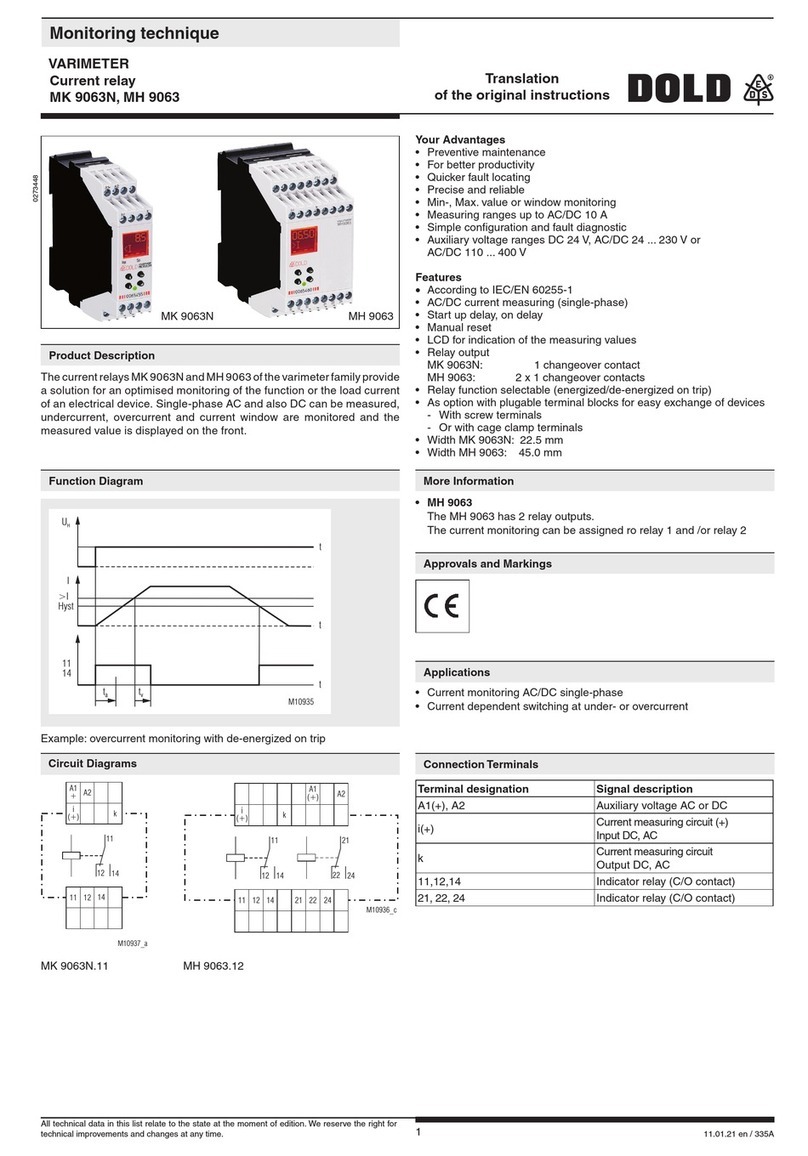 DOLD MK 9063N Translation of the original instructions