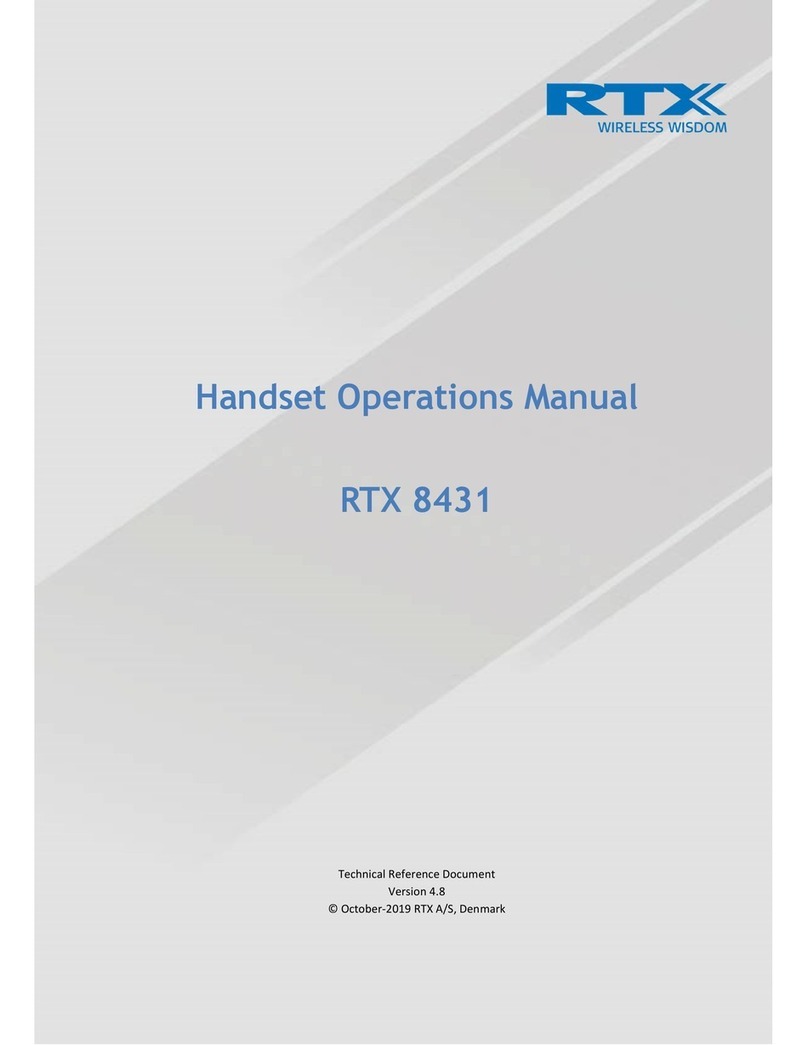 RTX 8431 Operation manual