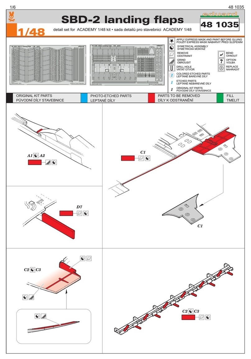 Eduard SBD-2 landing flaps User manual