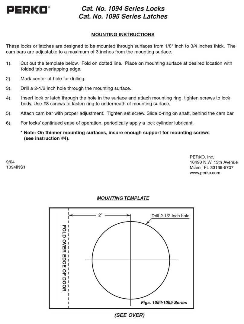 Perko 1094 Series User manual