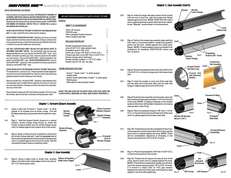 RCS AEROTECH HIGH-POWER RMS BLACK MAX 75/5120 Assembly and operation instructions