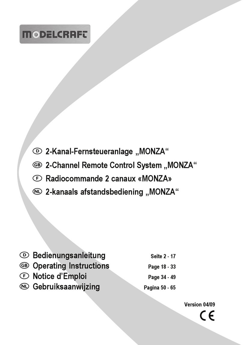 ModelCraft MONZA User manual