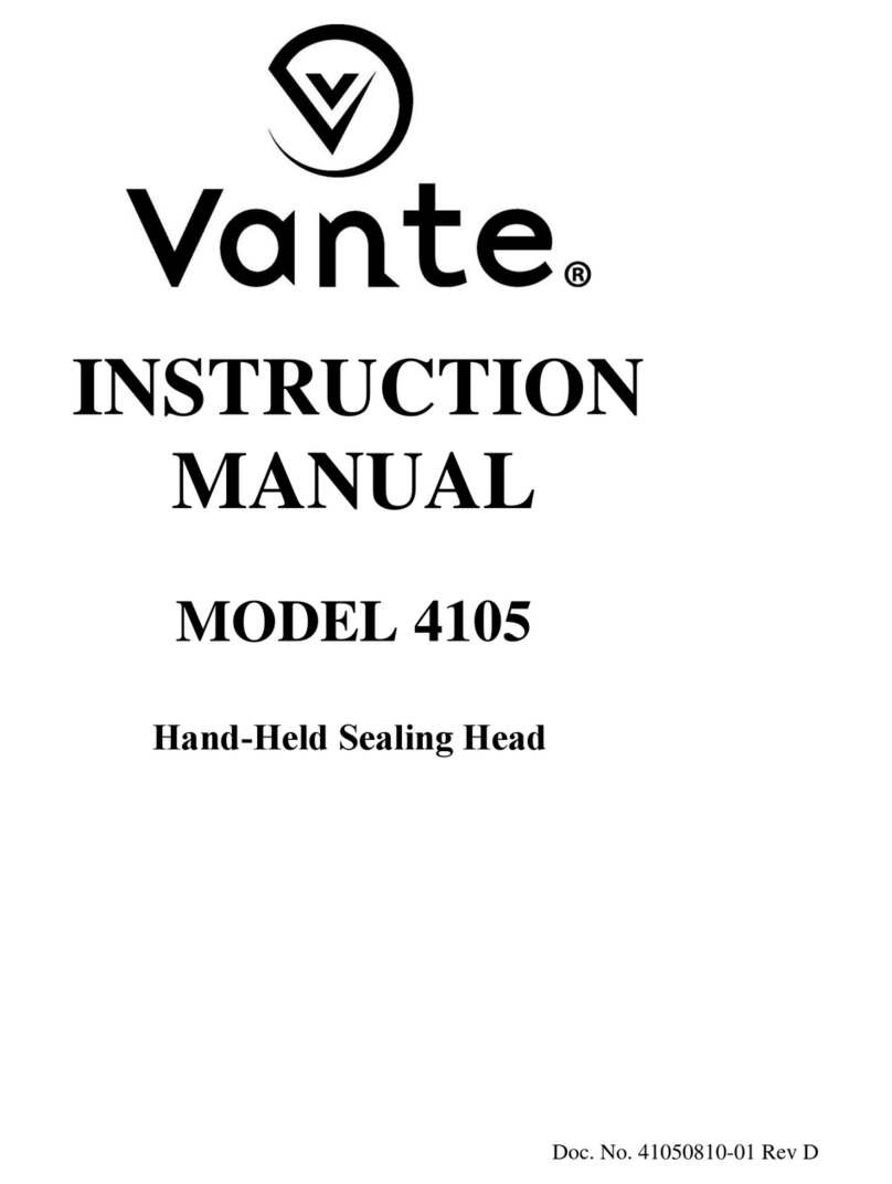 Vante 4105 instruction manual Vante 4105 instruction manual