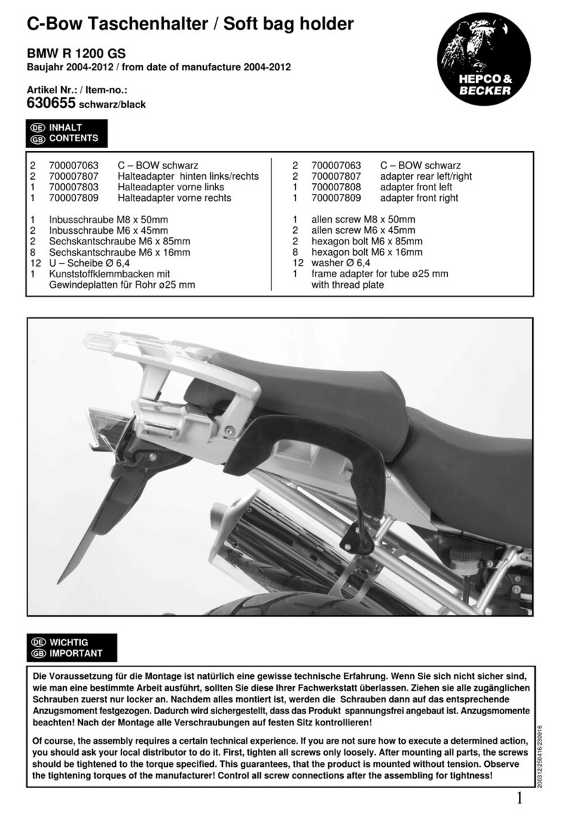hepco & becker 630655 User manual hepco & becker 630655 User manual