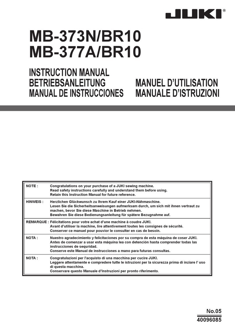 JUKI MB-373N/BR10 User manual