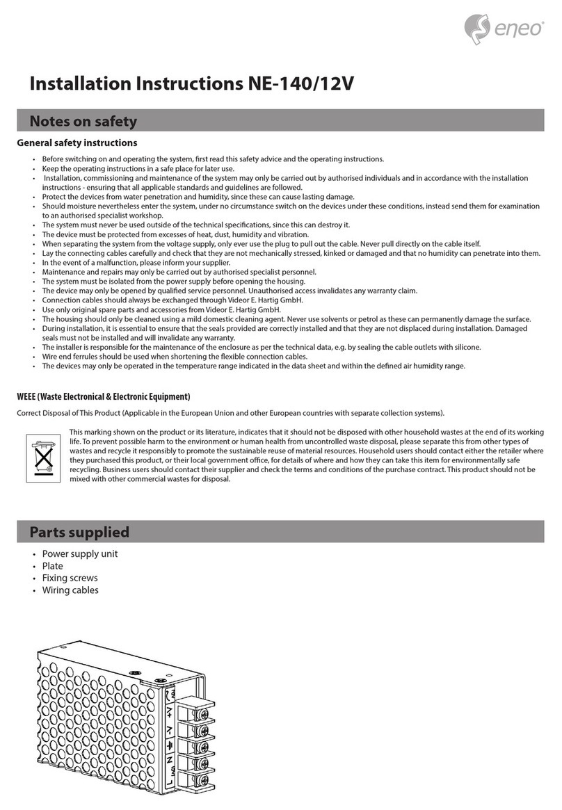 Eneo NE-140/12V installation instructions