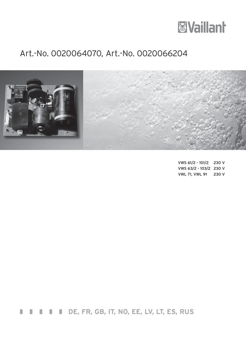 Vaillant VWS 61/2 manual