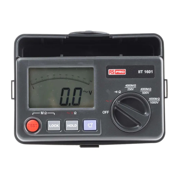 RS PRO IIT 1601 instruction manual