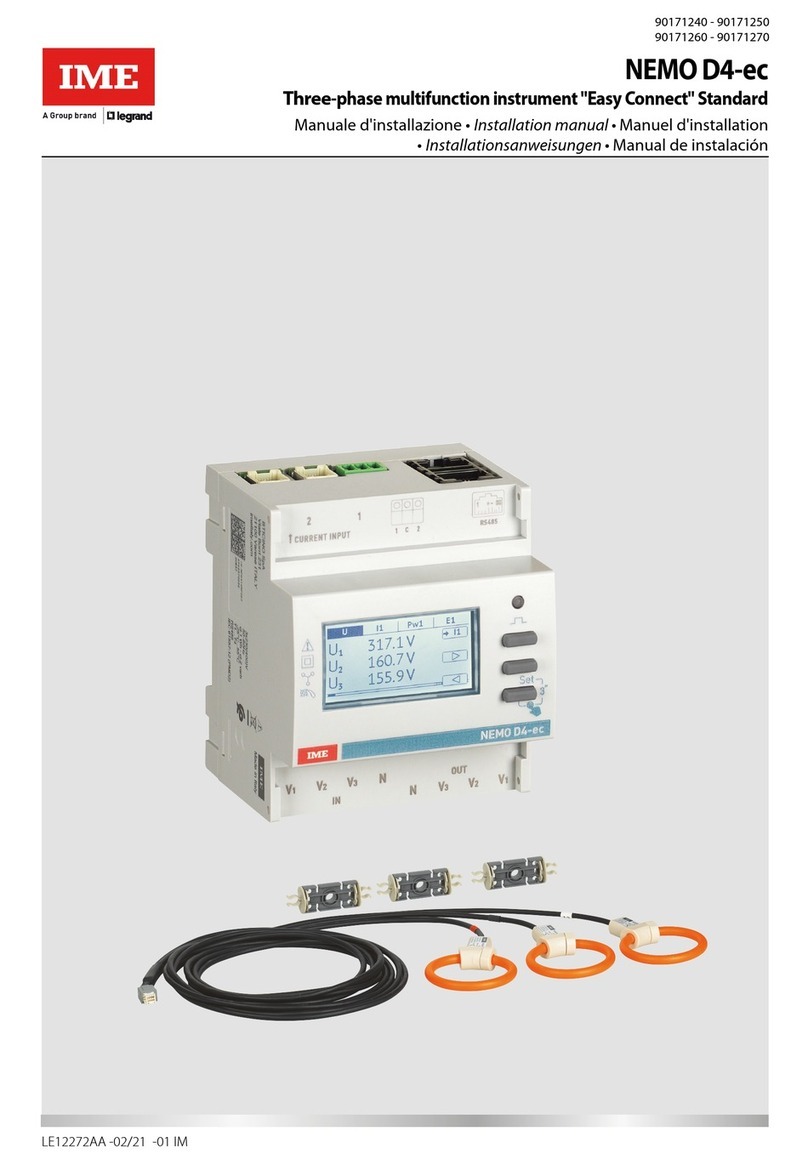 LEGRAND IME NEMO D4 - EC User manual