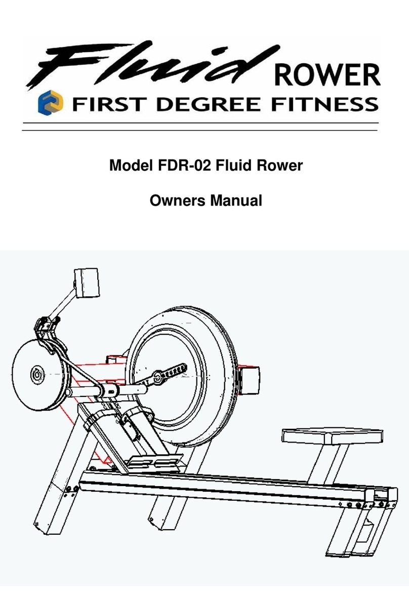 First Degree Fitness Fluid Rower FDR-02 owner's manual First Degree Fitness Fluid Rower FDR-02 owner's manual
